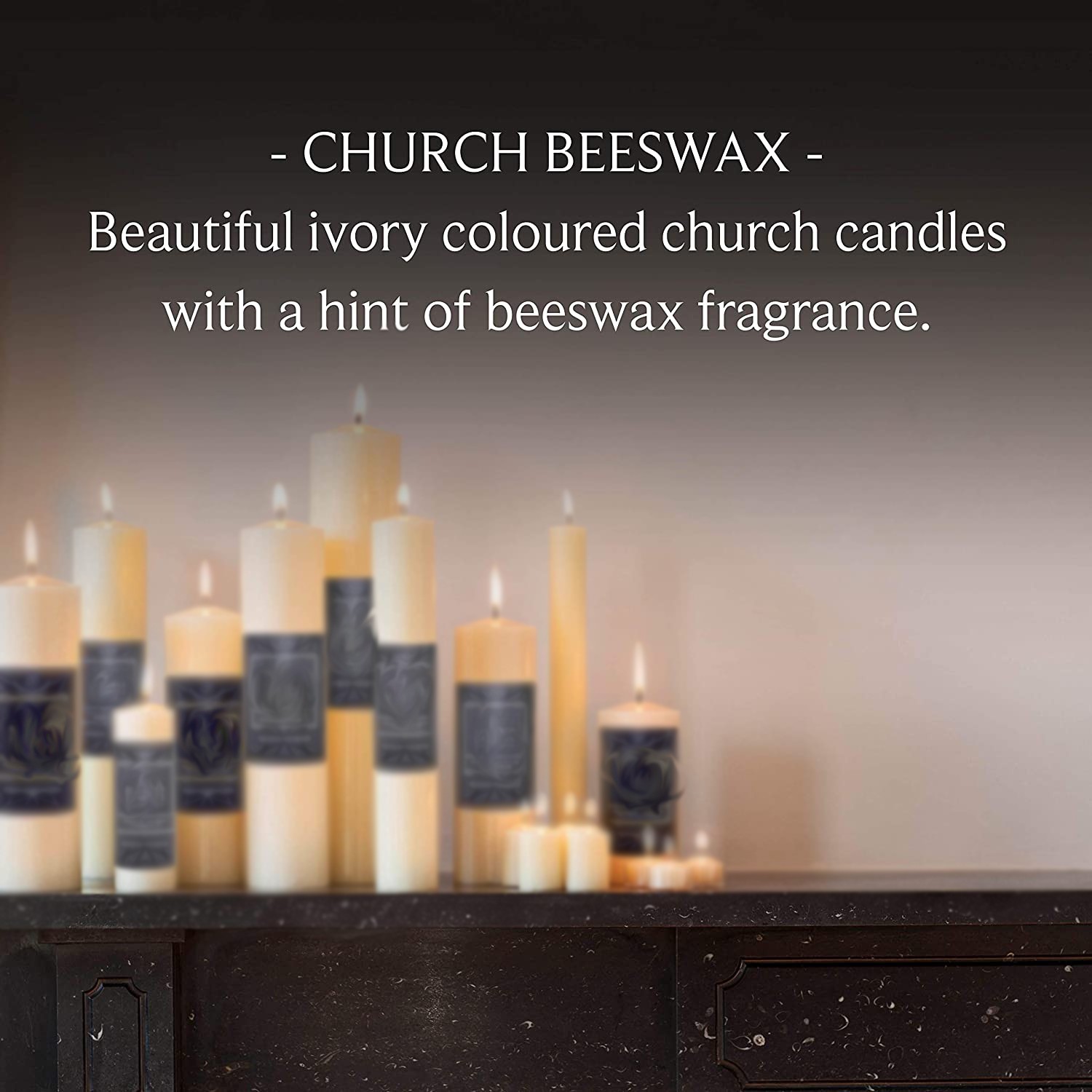 Candles Beeswax Medium Church Candle - Ivory